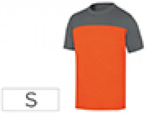 T-shirt de algodao deltaplus cor cinza laranja tamanho s , Deltaplus , 150083 , 3295249284107